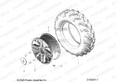 WHEELS | WHEELS, FRONT - A21SXV95AG/CAG (C102331-1)