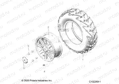 WHEELS | WHEELS, FRONT - A22SVE95KK (C102269-1)