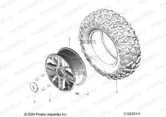 WHEELS | WHEELS, FRONT - A22SYY95AD (C102331-3)