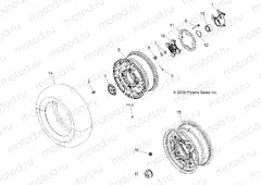 WHEELS | WHEELS, FRONT and HUB - A09ZN85/8X ALL OPTIONS (49ATVWHEELFRT09SPXP550)