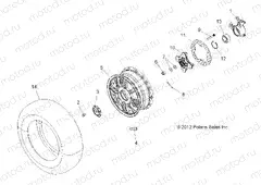 WHEELS | WHEELS, FRONT and HUB - A13GH8EAK (49ATVWHEELFRT13850SCRAM)