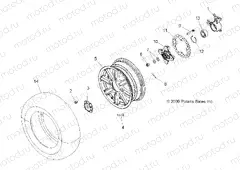 WHEELS | WHEELS, FRONT and HUB - A15SXE85FI (49ATVWHEELFRT10SPXP850)