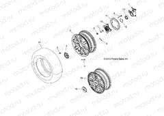 WHEELS | WHEELS, FRONT and HUB - A15SXE95AC/AK/AW/L95AM (49ATVWHEELFRT14SPTRG)