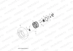 WHEELS | WHEELS, FRONT and HUB - A15SYE95AX/L95AP (49ATVWHEELFRT15TR1000)