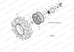 WHEELS | WHEELS, FRONT and HUB - A18SXM95AL