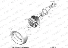 WHEELS | WHEELS, FRONT and HUB - A20SXE85AF/AP/A9/CAF/CAP/CA9/V85AP/CAP (C102013)