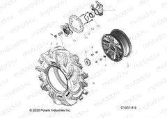 WHEELS | WHEELS, FRONT and HUB - A20SXM95AL/CAL (C102215-9)