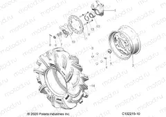 WHEELS | WHEELS, FRONT and HUB - A20SXN85A8/CA8 (C102215-10)