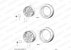 WHEELS | WHEELS, FRONT AND REAR (LE MODELS) - T22AALHDAR/BR/CR/LGDAR/BR/CR ALL OPTIONS (500207C)