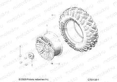 WHEELS | WHEELS, FRONT - G20G4D99AS/BS (C701130-1)