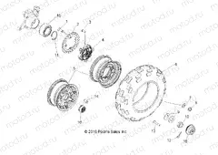 WHEELS | WHEELS, FRONT - R13TH76/7E ALL OPTIONS (49RGRWHEELFRT118004X4)