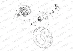 WHEELS | WHEELS, FRONT - R13VE76FX/FI (49RGRWHEELFRT10RZRS)