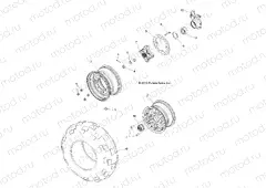 WHEELS | WHEELS, FRONT - R13VH57AD/6EAK (49RGRWHEELFRT13RZR570)