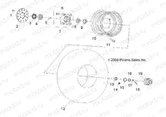 WHEELS | WHEELS, FRONT - R15YAV17AA/AF/BA/BF (49RGRWHEELFRT09RZR170)