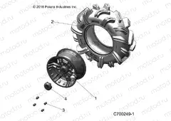 WHEELS | WHEELS, FRONT - R20RRM99AL (C700249-1)