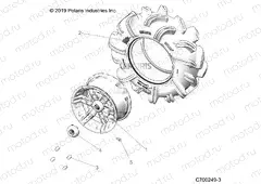 WHEELS | WHEELS, FRONT - R20RSM99AL (C700249-3)