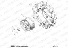WHEELS | WHEELS, FRONT - R21RRM99AG (C701249)