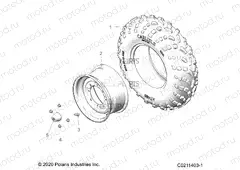 WHEELS | WHEELS, FRONT TIRE - A21SEJ57A1/A3/A5/B1/B3/B5 (C0211403-1)