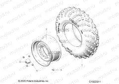 WHEELS | WHEELS, FRONT TIRE - A22SDA57A5 (C102232-1)