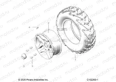 WHEELS | WHEELS, FRONT TIRE - A23SES57C9/F9 (C102260-1)