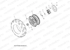 WHEELS | WHEELS, FRONT TIRE and BRAKE DISC - A17SES57CL/EL (49ATVWHEELFRT15570SP)