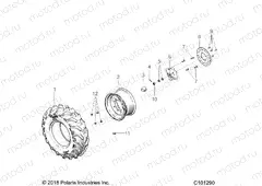 WHEELS | WHEELS, FRONT TIRE and BRAKE DISC - A18S6S57C1