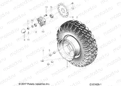 WHEELS | WHEELS, FRONT TIRE AND BRAKE DISK - A23HZB15A1/A4/B1/B4 (101426-1)