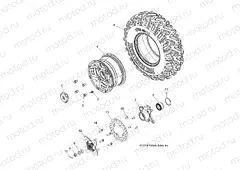 WHEELS | WHEELS, FRONT - Z16VBA87A2/AB/L2/E87AB/AR/LB/AE/AS (49RGRWHEELFRT15RZR900)