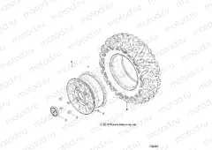 WHEELS | WHEELS, FRONT - Z20P4L92AG/AP/BG/BP/LG (702381)
