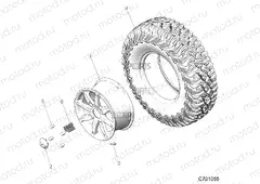 WHEELS | WHEELS, FRONT - Z20PAE92AC/BC/F92AC/LC (C701055)