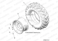 WHEELS | WHEELS, FRONT - Z21CHA57A2 (C700191-2)