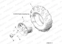 WHEELS | WHEELS, FRONT - Z21CHE57AK (C700191-1)