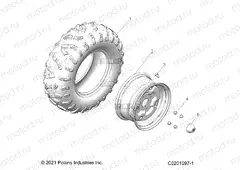 WHEELS | WHEELS, FRONT - Z22HCB18D2 (C0201097-1)