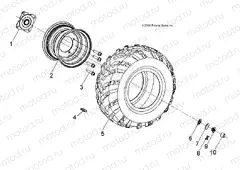 WHEELS | WHEELS, REAR - A13FA09AA (49ATVWHEELREAR07SPRT90)