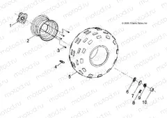 WHEELS | WHEELS, REAR - A13KA09AD/AF (49ATVWHEELREAR07OTLW90)