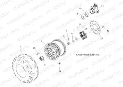 WHEELS | WHEELS, REAR - A13MN50ET (49ATVWHEELREAR09SP500TR)