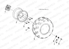 WHEELS | WHEELS, REAR - A15YAK05AD/AF (49ATVWHEELREAR07PRED50)