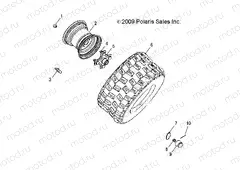 WHEELS | WHEELS, REAR - A18YAP20A8/N8 (49ATVWHEELREAR10PHX)