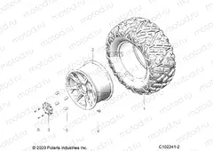 WHEELS | WHEELS, REAR - A20SLZ95AE (C102341-2)