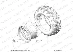 WHEELS | WHEELS, REAR - A20SVA85A3 (C102348-2)