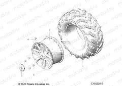 WHEELS | WHEELS, REAR - A20SYE95AD/CAD (C102326-2)