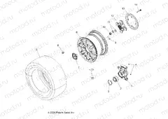 WHEELS | WHEELS, REAR and HUB - A15SXE85FI (49ATVWHEELREAR10SPXP850)