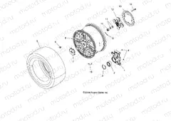 WHEELS | WHEELS, REAR and HUB - A15SXE85HI (49ATVWHEELRR15850SP)