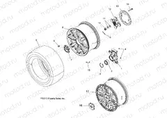 WHEELS | WHEELS, REAR and HUB - A15SXE95AC/AK/AW/L95AM (49ATVWHEELRR14SPTRG)
