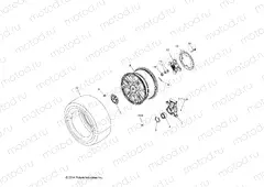 WHEELS | WHEELS, REAR and HUB - A15SYE95AX/L95AP (49ATVWHEELRR15TR1000)
