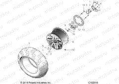 WHEELS | WHEELS, REAR and HUB - A20SXE85AF/AP/A9/CAF/CAP/CA9/V85AP/CAP (C102015)