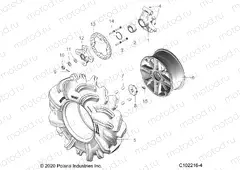WHEELS | WHEELS, REAR and HUB - A20SXM95AL/CAL (C102216-4)