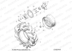 WHEELS | WHEELS, REAR and HUB - A20SXN85A8/CA8 (C102216-5)
