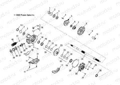 WHEELS | WHEELS, REAR AXLE - A23YAP20A4/N4 (49ATVAXLE09PHX)