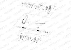 WHEELS | WHEELS, REAR AXLE - R15YAV17AA/AF/BA/BF (49RGRAXLE12RZR170)